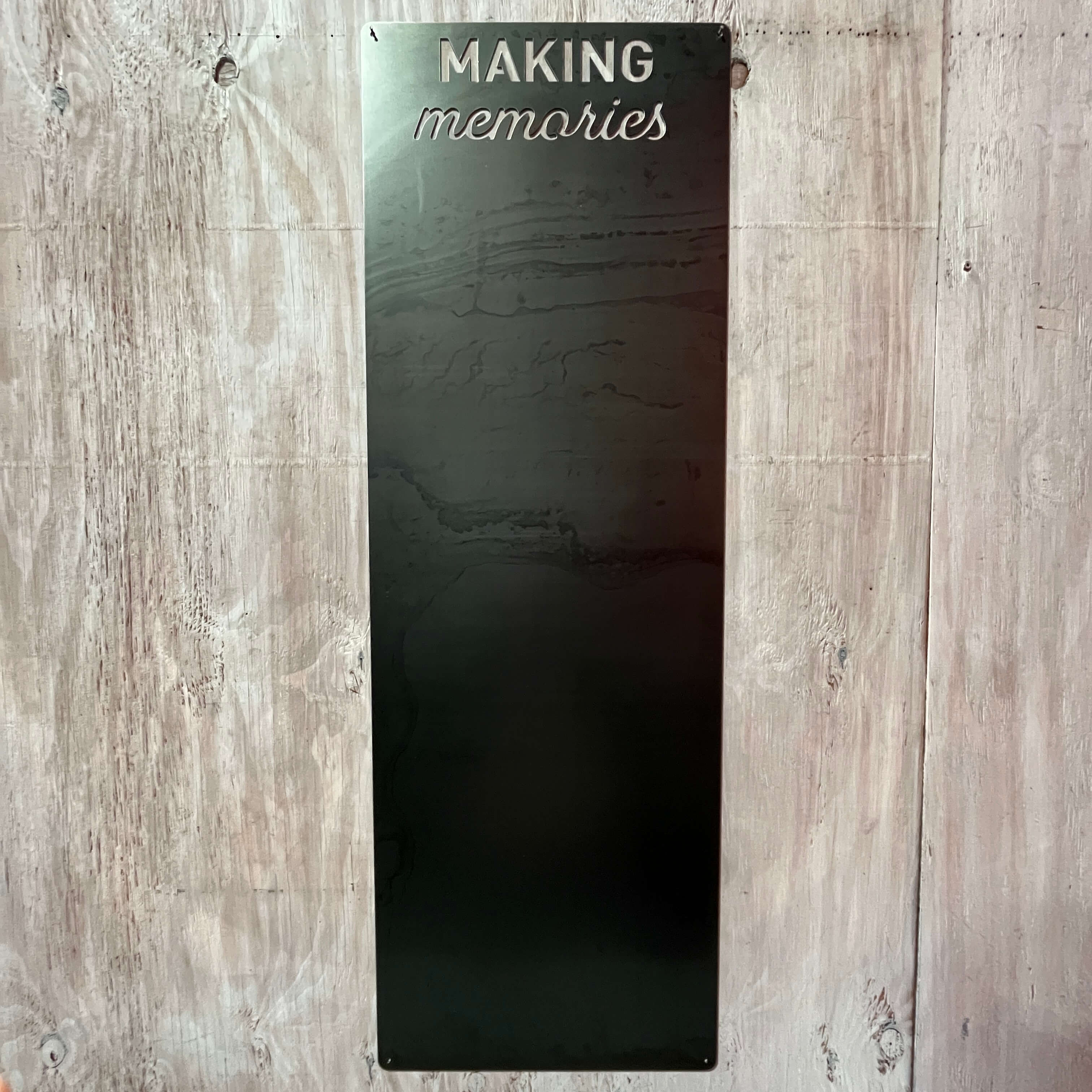 Could we have our last name (HAYES) instead of “making memories”?